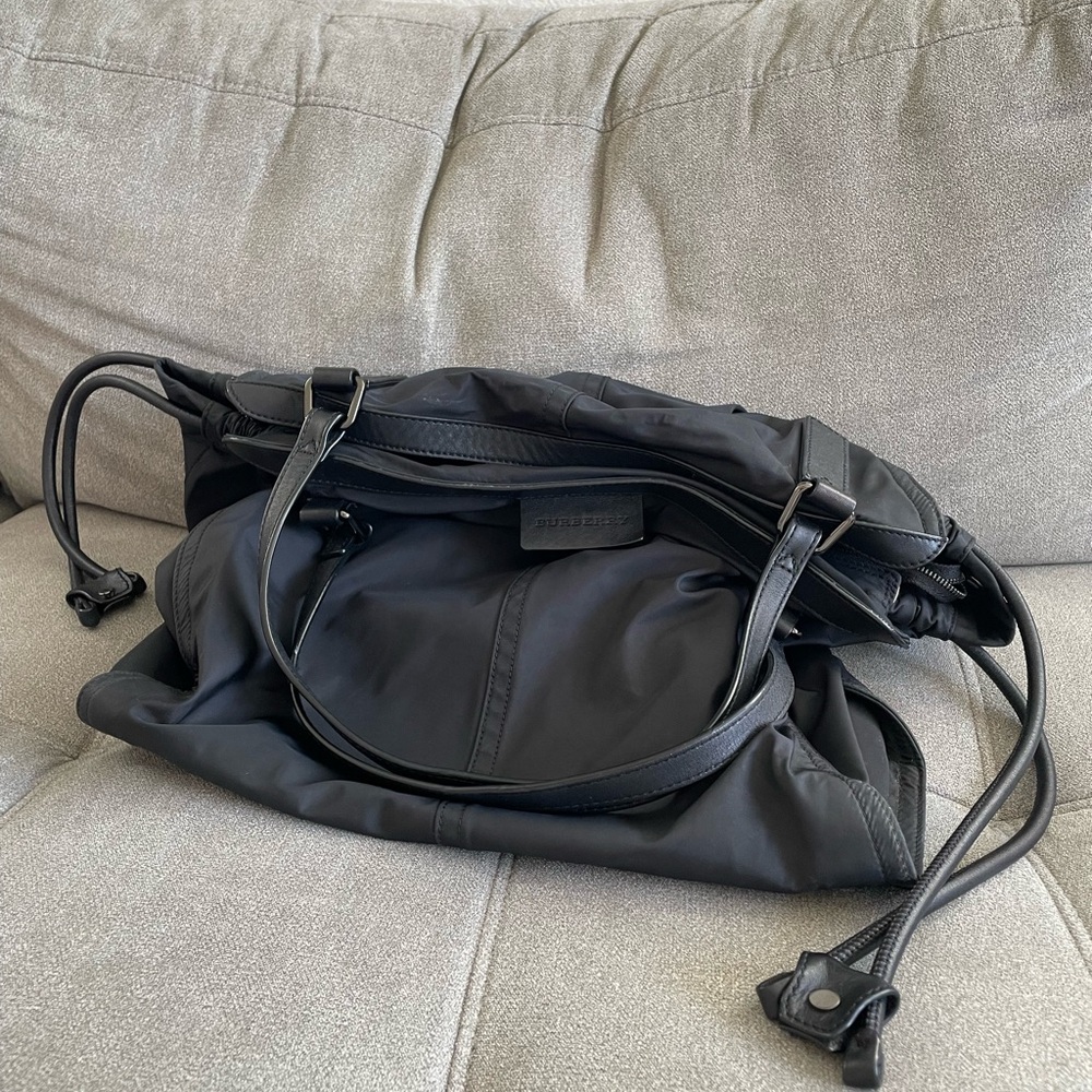 Burberry Black Nylon and Leather Buckleigh Tote - Picture 3 of 11
